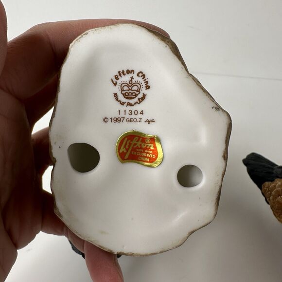 Vtg Lefton China Hand Painted Rooster Hen Figurines 11304 Farm Country Chickens - Picture 8 of 11